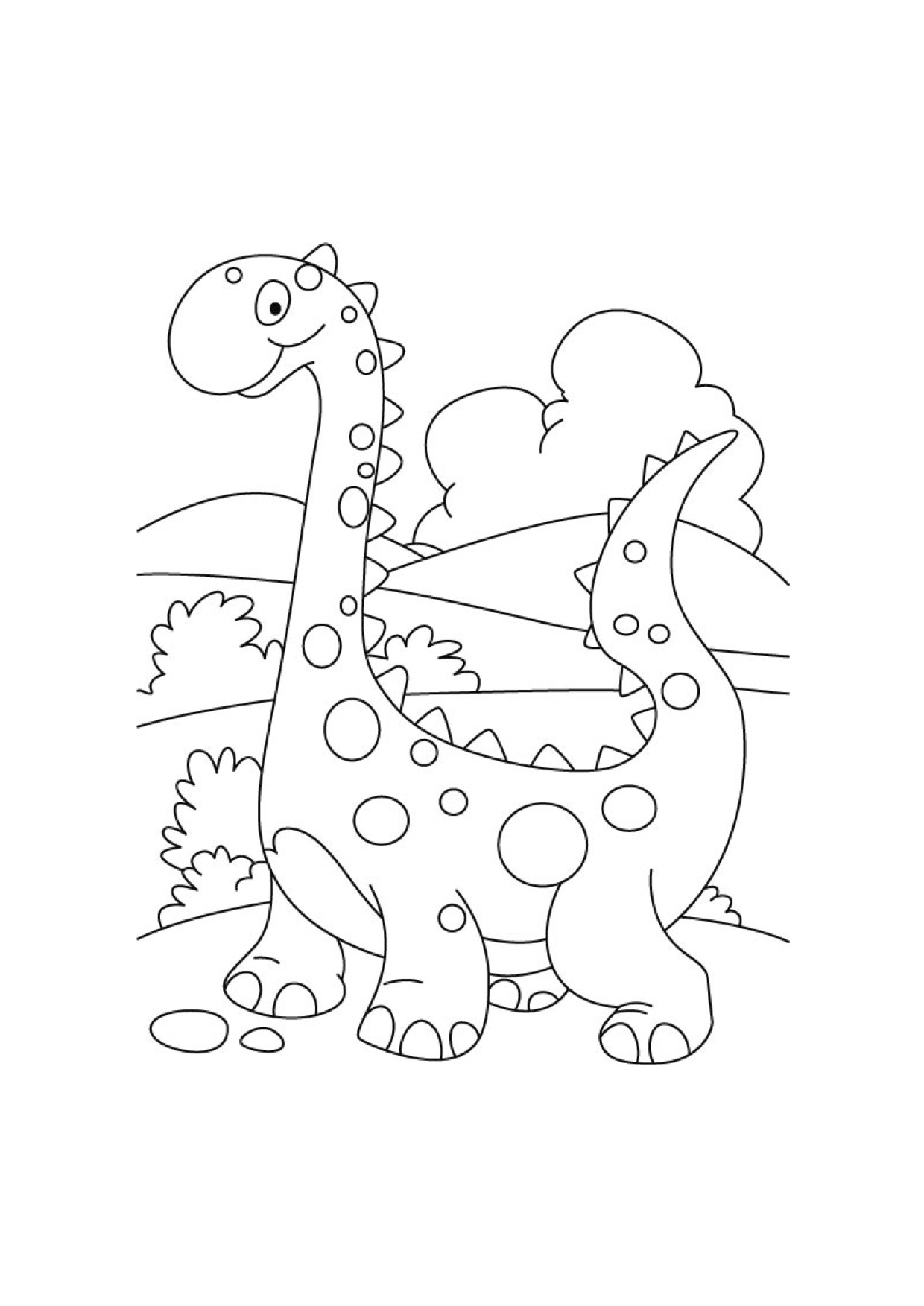 Disegni Da Colorare Dei Dinosauri Per Bambini Blogmamma It