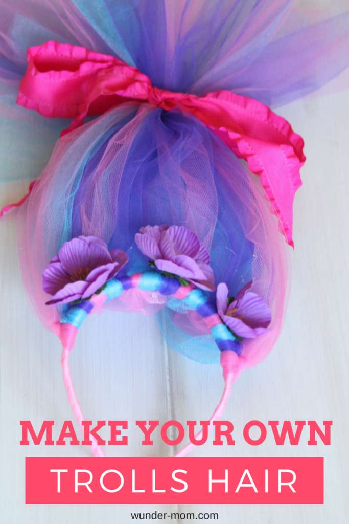 Come fare un cappello dei Trolls con il tulle _ Tutorial