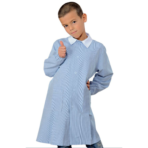 grembiule azzurro cotone 