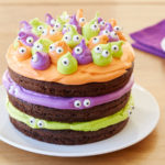 Torte di Halloween per feste di compleanno bambini multicolore con mostri