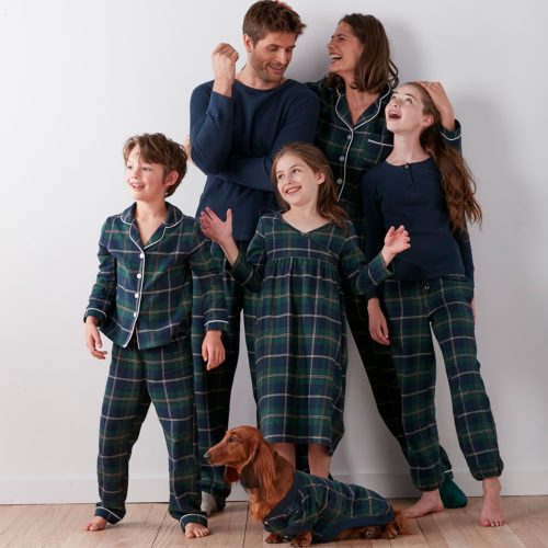 pigiami di Natale tutta la famiglia in tartan