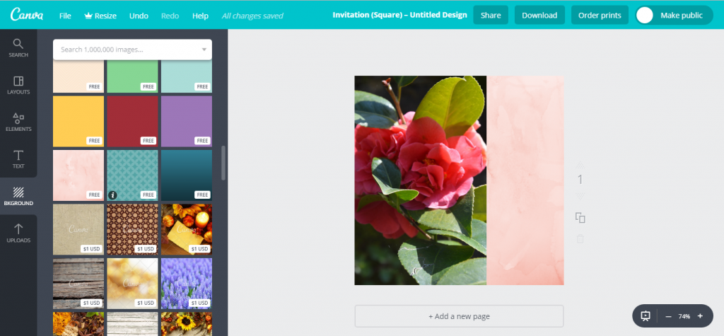 inviti digitali prima comunione canva