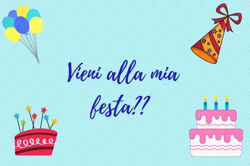 biglietti di invito per whatsapp a festa di compleanno