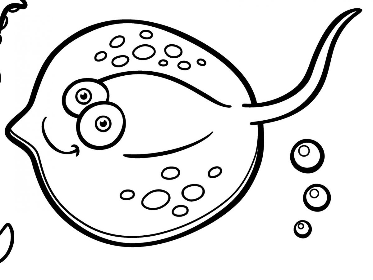 pesce d'aprile da colorare