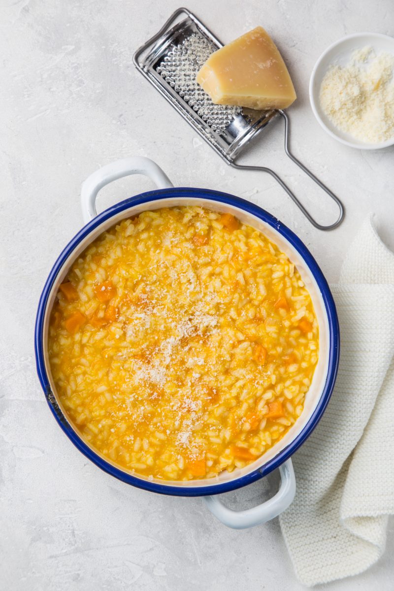 risotto con la zucca per bambini