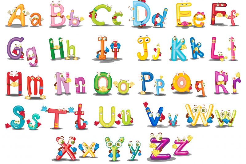 alfabeto in inglese per bambini