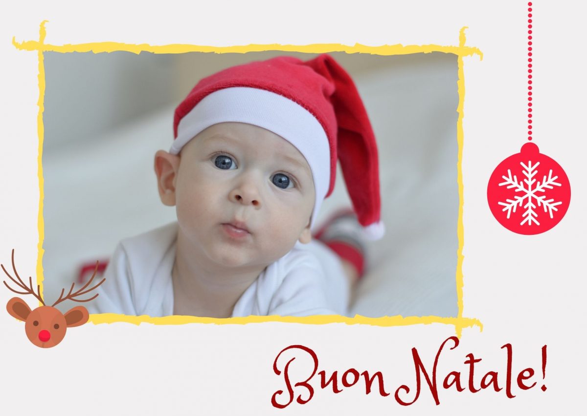 immagini di buon natale realizzate con Canva