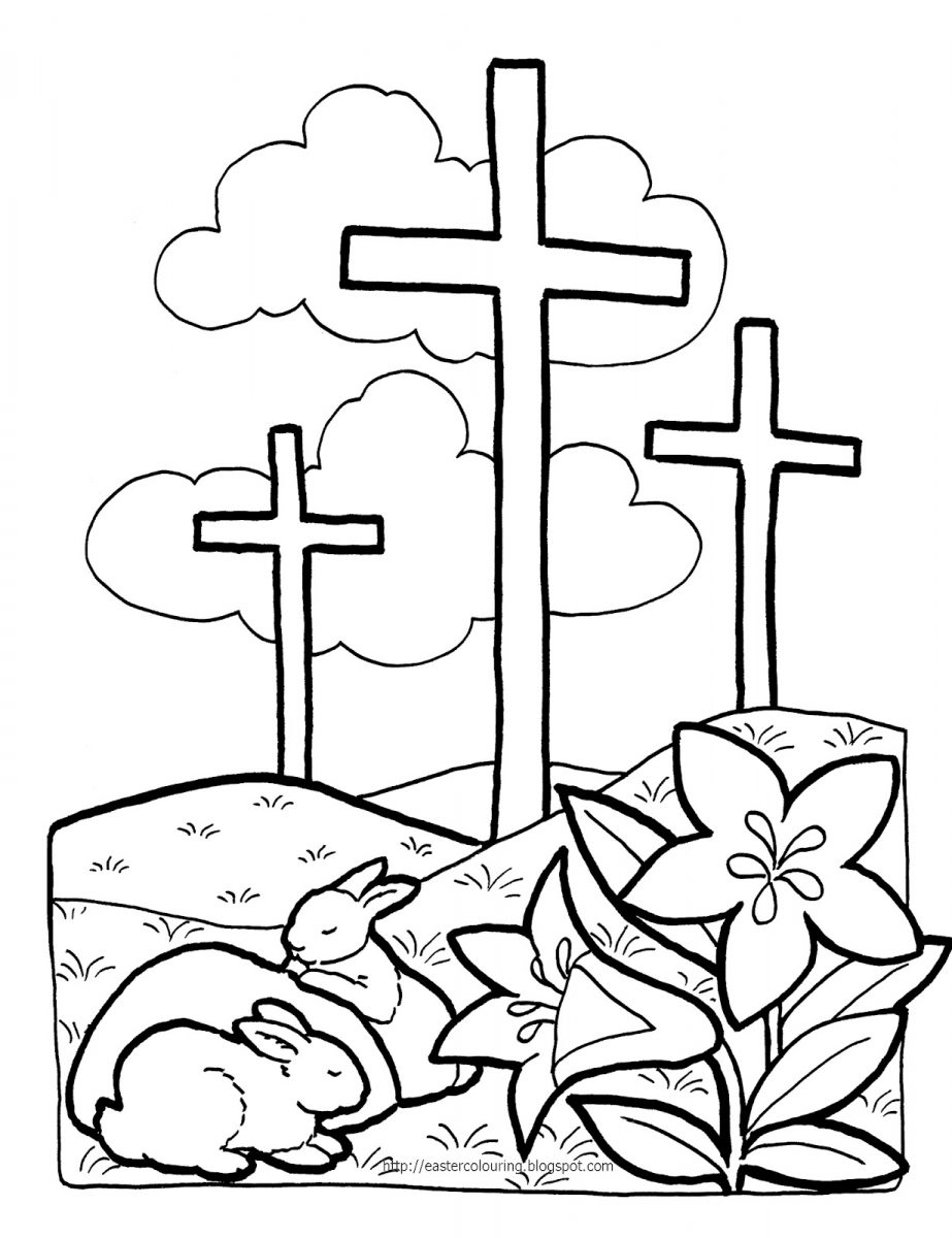 biglietti di Pasqua da colorare per bambini