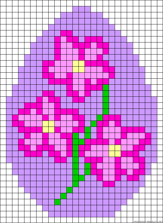 schemi pixel art da stampare _uova di pasqua