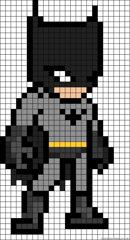 schemi pixel art supereroi _ batman