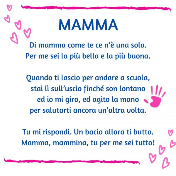 filastrocche per la festa della mamma