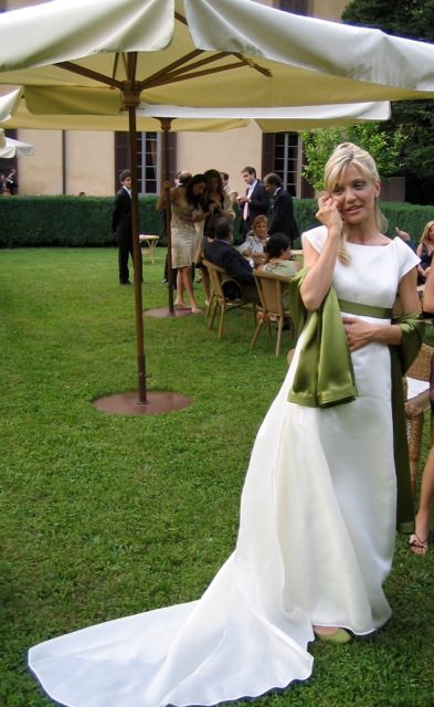 abito da sposa in stile impero