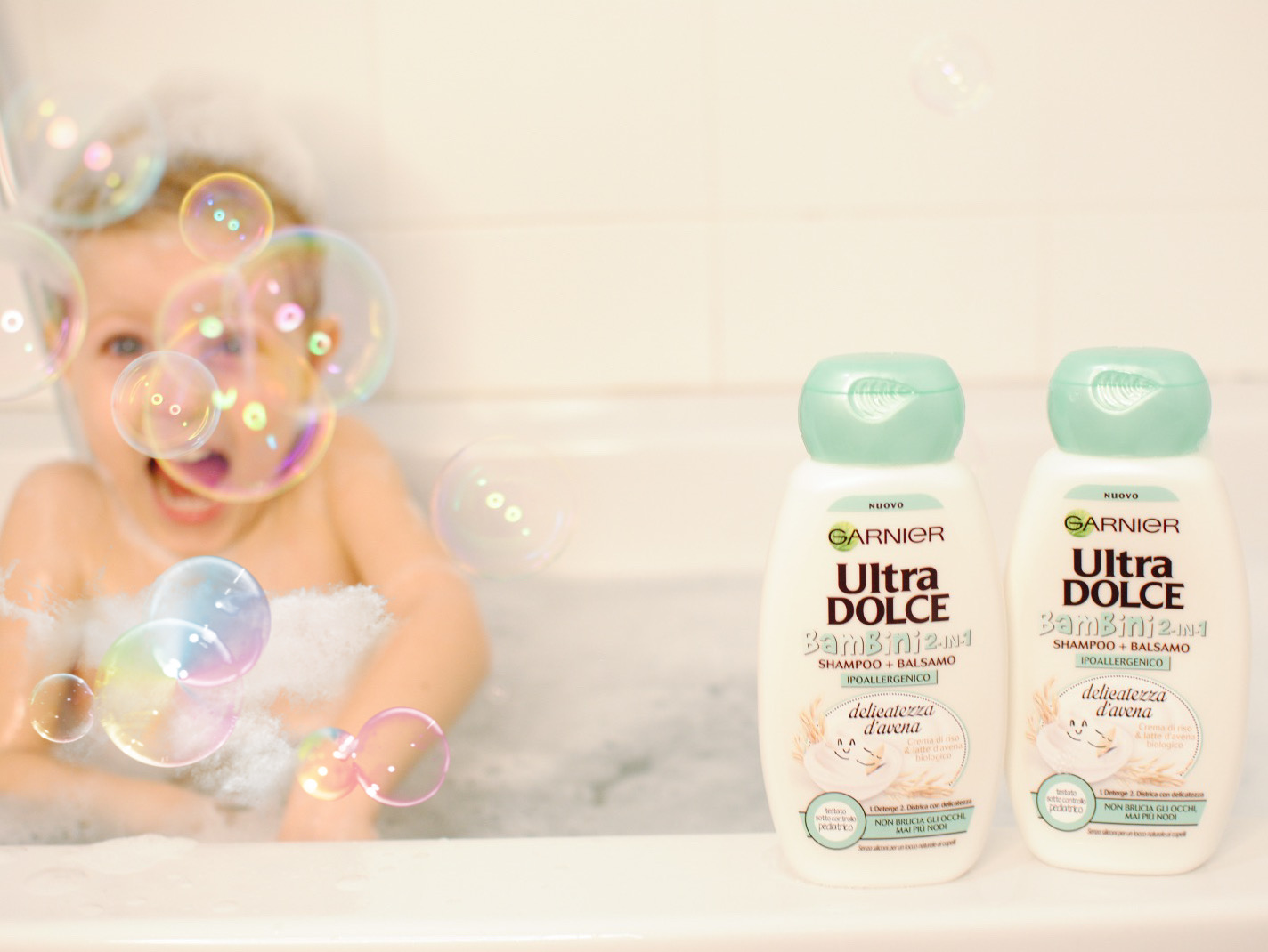 sampoo ultra dolce per lavare i capelli ai bambini 