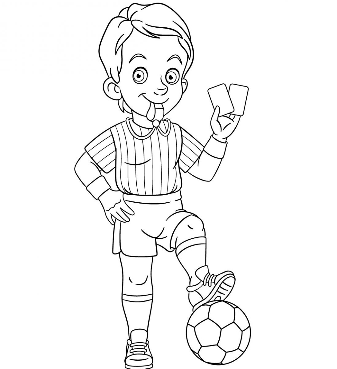 disegni da colorare calcio bambini