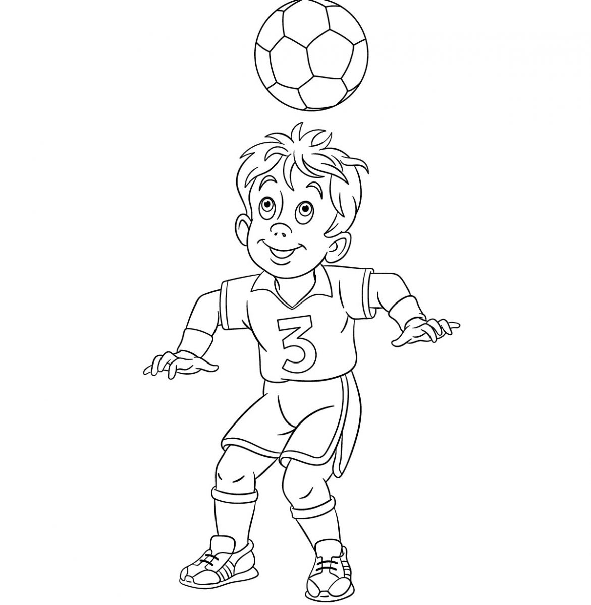 disegni da colorare calcio bambini