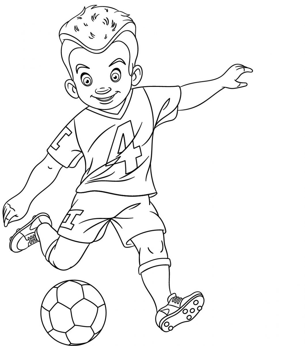 disegni da colorare calcio bambini