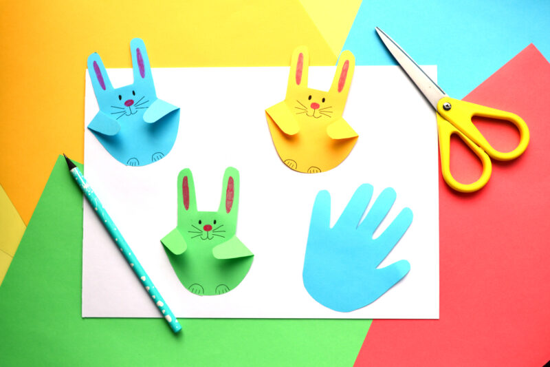 Decorazioni Pasquali AKH: 60 Impronte Di Coniglietto, Lunghe 11 Cm, Riutilizzabili, Per Creare Un Percorso Pasquale - 5