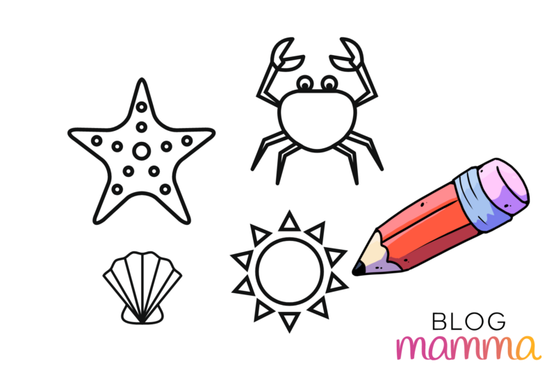 disegni da colorare per le vacanze estive da scaricare gratis